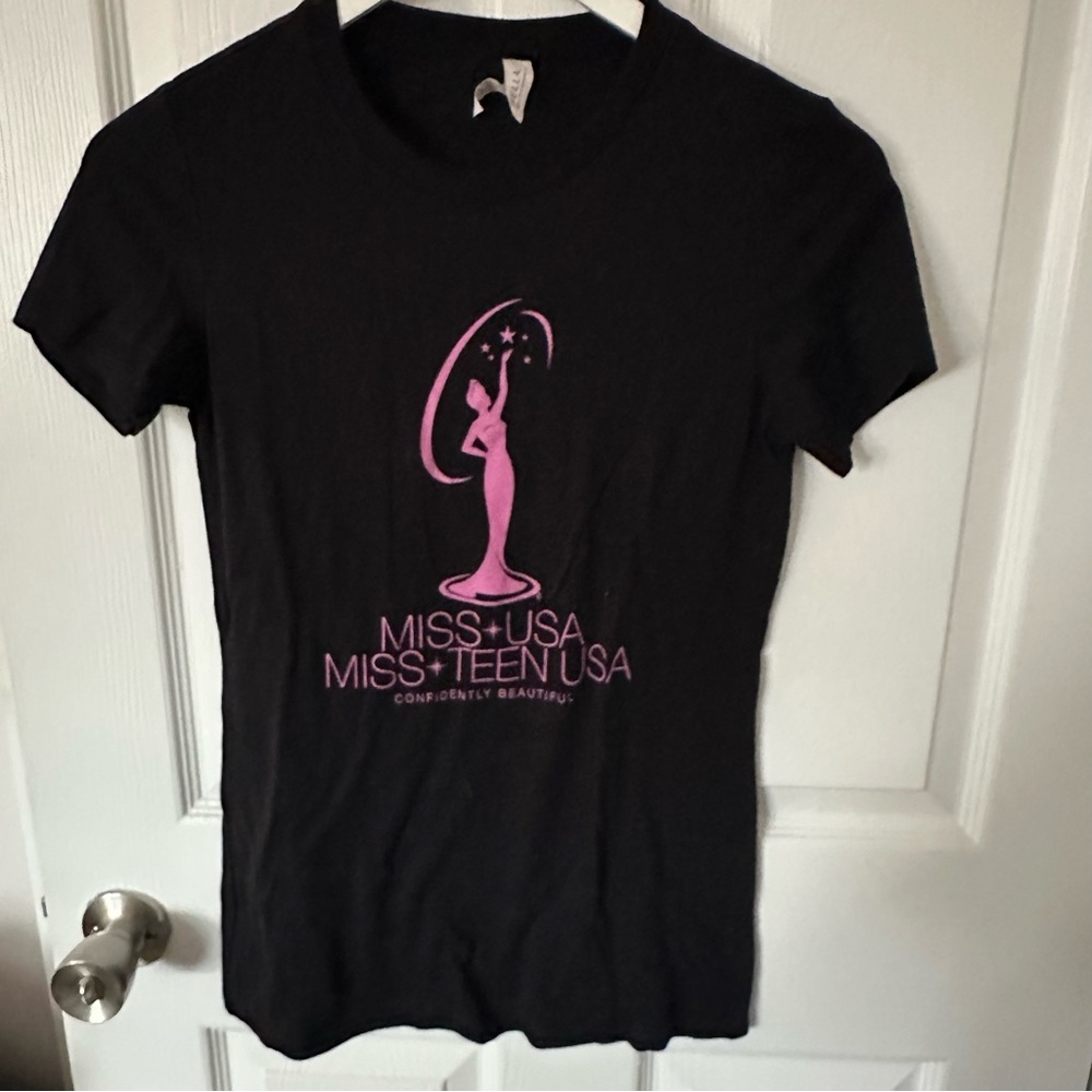 Black and Pink Miss USA T-Shirt